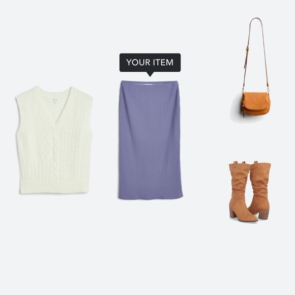 Julienne Knit Ribbed Maxi Skirt - Picture 6 of 15